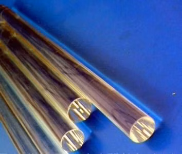 Asta di vetro al quarzo fuso trasparente di dimensioni personalizzate ad alta trasmissione ad alta purezza per l'industria dell'ottica